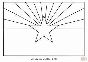Image result for Arizona State Flag Black and White