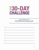 Image result for 30-Day Writing Challenge Templates