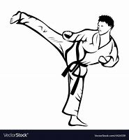 Image result for Karate Drawing Black and White