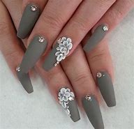 Image result for Matte Flower Nails