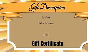 Image result for Gift Certificate for a Computer