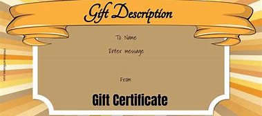 Image result for Free Birthday Gift Certificate Template Word