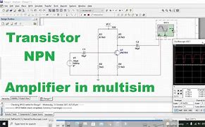 Image result for Multisim Single Stage Transistor Amplifier Circuit