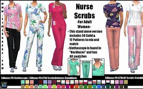 Image result for The Sims 4 Nurse Scrubs