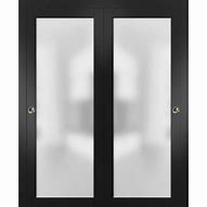 Image result for Frosted Glass Bypass Closet Doors