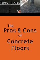 Image result for Pros and Cons of Cement Flooring