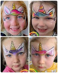 Image result for Face Paint Ideas for Kids Unicorn