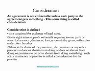 Image result for Consideration Agreement