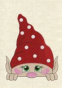Image result for Gnome Machine Embroidery Design