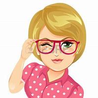 Image result for Woman with Glasses Clip Art