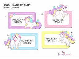 Image result for Unicorn Background for Name Tag