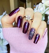 Image result for Purple Bling Nail Ideas