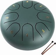 Image result for Steel Tongue Drum 6 Inch 8 Note