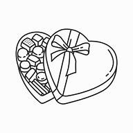 Image result for Chocolate Candy Clip Art Black and White