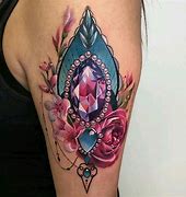 Image result for Gem and Flower Tattoo