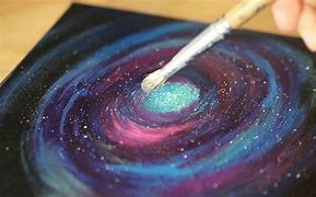 Image result for Galaxy Acrylic Painting