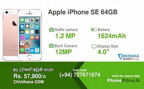 Image result for iPhone SE 64GB Spec