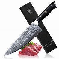 Image result for Damascus Steel Kitchen Knife