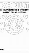 Image result for Donut Know What I Would Do without You Color Sheet