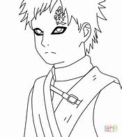 Image result for Gaara From Naruto Drawing Pages