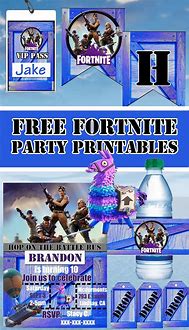 Image result for Fortnite Birthday Party Printables