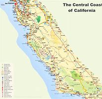 Image result for California Coast Map