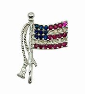 Image result for American Flag Slow Stitched Fabric Brooch