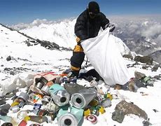 Image result for Garbage On Mount Everest