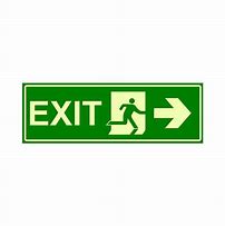 Image result for Emergency Exit Directional Signs