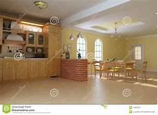 cucina e sala da pranzo cucina e sala da pranzo di lusso classiche illustrazione cucina e sala da pranzo cucina e sala da pranzo di lusso classiche illustrazione