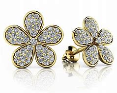 Image result for Floral Stud Earrings