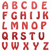Image result for Alphabet A to Z Black Red Font