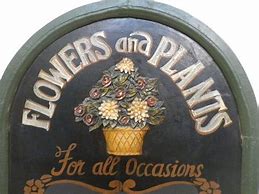 Image result for Vintage Flower Shop Signs