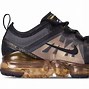 Image result for Air Vapor Max 2019 Black Gold Red