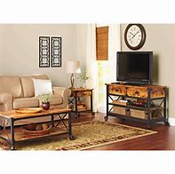 Image result for Rustic Coffee Table and TV Stand