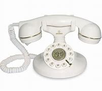 Image result for White Old-Fashioned Telephone