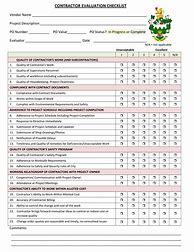 Image result for General Contractor Checklist Template