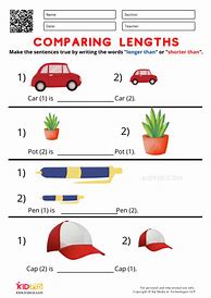 Image result for Worksheet On Items with Same Length