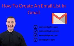Image result for How to Create an Email List in Gmail