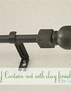 Image result for DIY Curtain Rod Finials