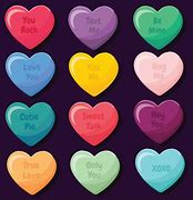Image result for Purple Candy Hearts