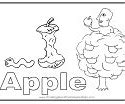 Image result for Simple Apple Coloring Page