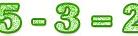 Image result for Five Minus Three in Clip Art