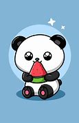 Image result for Cute Panda Eating Drawing