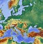 Image result for Europe Physical Map Mountains