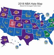 Image result for NBA Teams by State Map