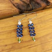 Image result for Blue Bonnet Wire Wrapped Earrings