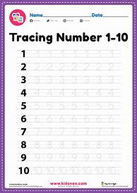 Image result for Free Number Tracing Worksheets