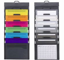 Image result for Plastic Hanging File Organizer That Hangs On Desl