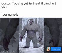 Image result for Hunting for the Yeti Meme